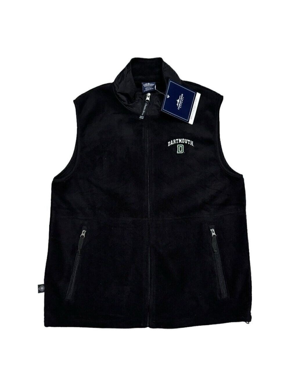 DARTMOUTH COLLEGE Fleece Ridgeline Mens Black Light University Vest Mens Small